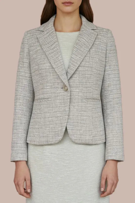 Stretch tweed: tailored jacket