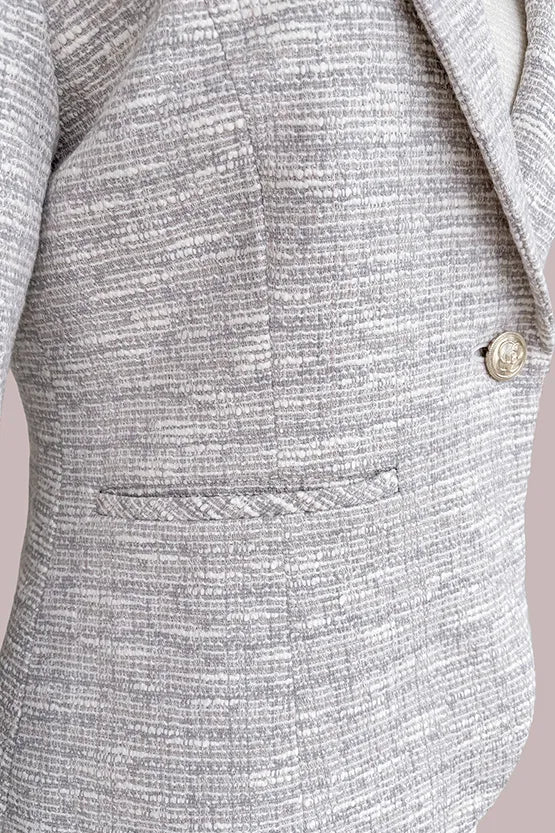 Stretch tweed: tailored jacket