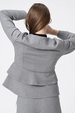 【Marshmallow Tech】Double Peplum Jacket