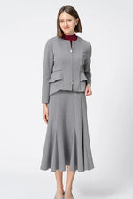 【Marshmallow Tech】Double Peplum Jacket