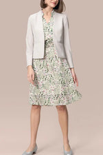 Smart Stretch Front Hook Collarless Jacket