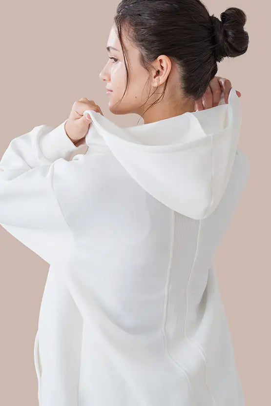 Space Material: Ribbed Hoodie