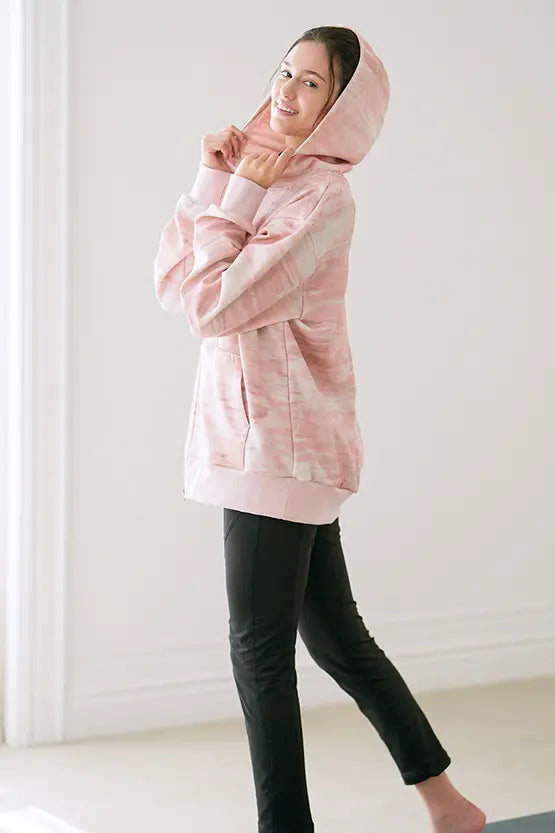 Space Material: Ribbed Hoodie