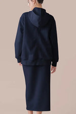 Space Material: Ribbed Hoodie