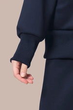 Space Material: Ribbed Hoodie