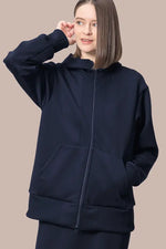 Space Material: Ribbed Hoodie