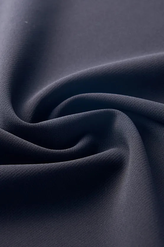 Active Stretch: A-line front zip long dress