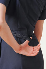 Stretch Sucker: Stretch Seersucker Bow-Tie Shirt Dress