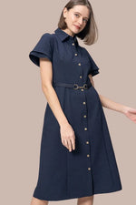 Stretch soccer: shirt dress