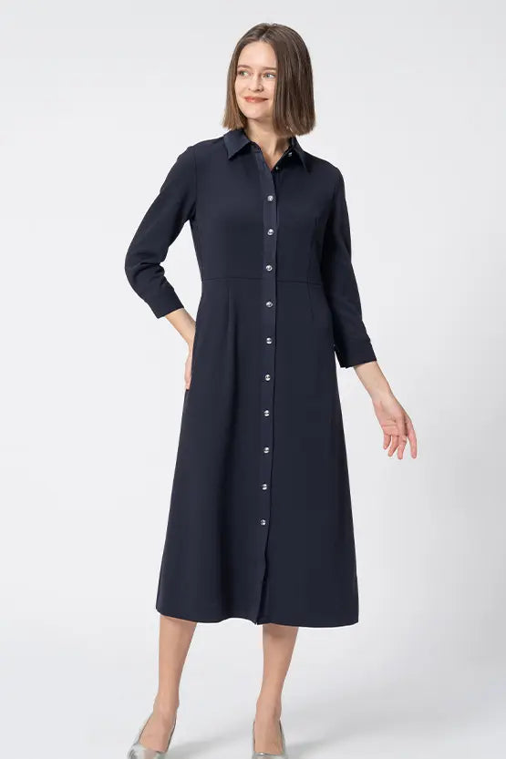 【Comfort Georgette】Shirt Dress
