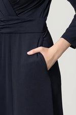 Stretch Jersey: Navy Long Marilyn Dress