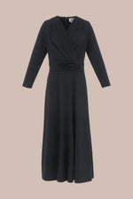 Stretch Jersey: Navy Long Marilyn Dress