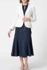 【Back Satin Georgette】Long Mermaid Dress