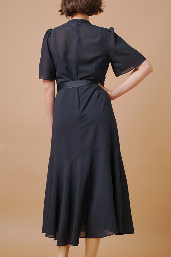 Stretch Chiffon Long Mermaid Dress