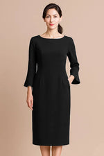Space Material: Bell Sleeve Dress