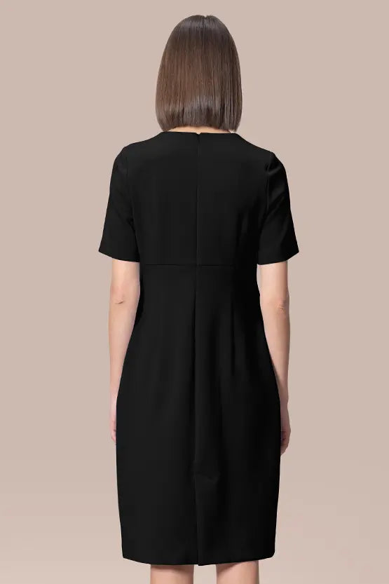 Space Material: V-neck Essential Dress