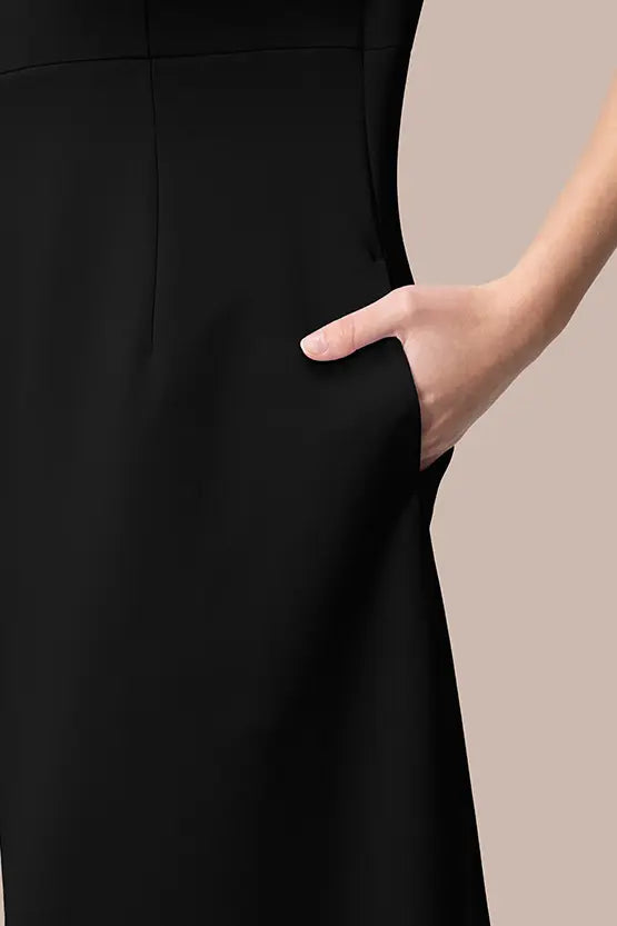 Space Material: V-neck Essential Dress