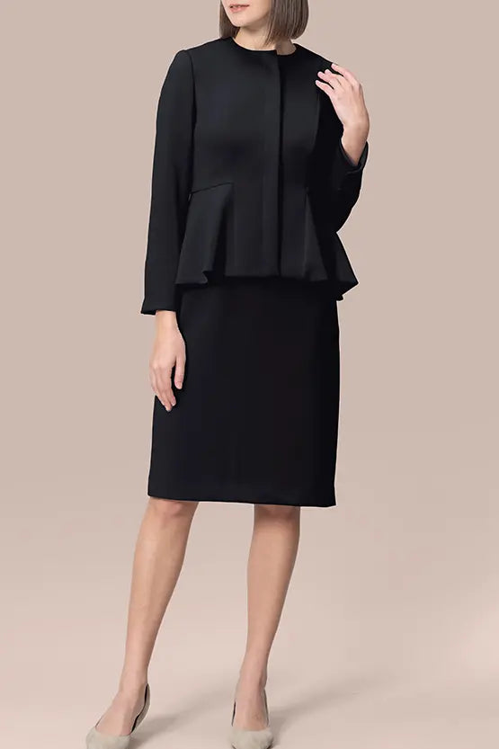 Space Material: V-neck Essential Dress