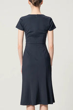Stretch Jersey: Gathered Dress