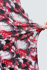 【Stretch Chiffon】Mandarin Dress