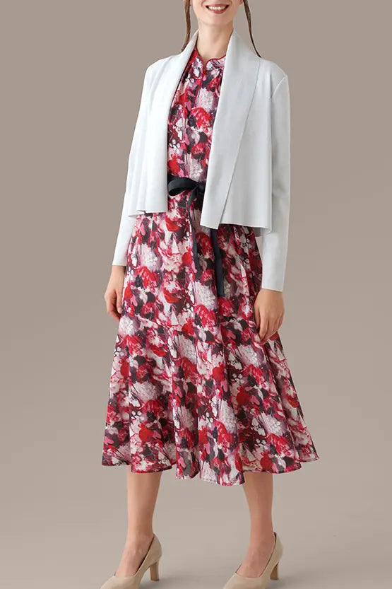 Stretch Chiffon: Passion Mandarin Long Mermaid Dress