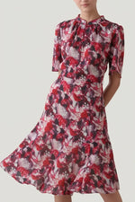 Stretch Chiffon: Passion Mandarin Mermaid Dress