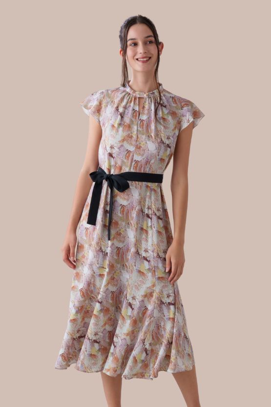 Stretch Georgette: "Womanhood" Long Mermaid Dress