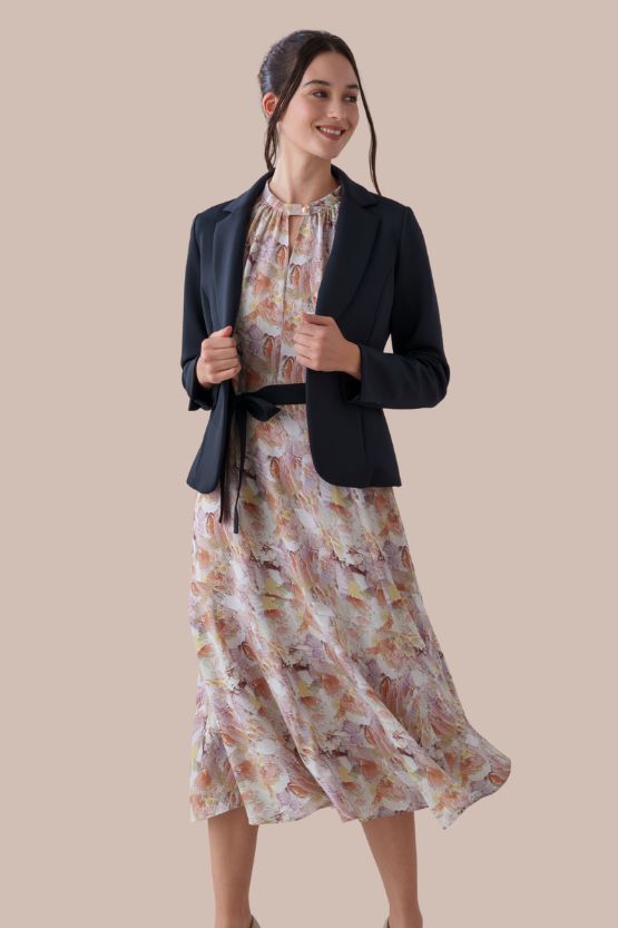 Stretch Georgette: "Womanhood" Long Mermaid Dress