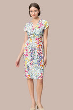 Stretch Jersey: Knee-Length Twisted Dress