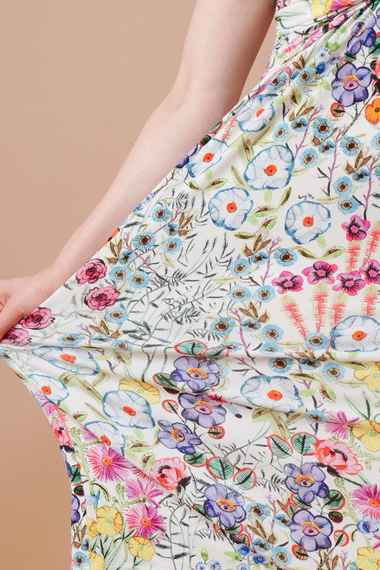 Stretch Jersey: Knee-Length Twisted Dress