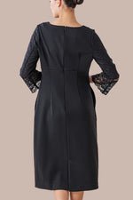 Space Material: Lace Bell Sleeve Dress
