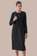 Space Material: Lace Bell Sleeve Dress