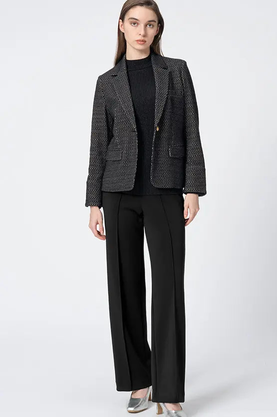 Marshmallow Tech: Straight Wide-Leg Pants