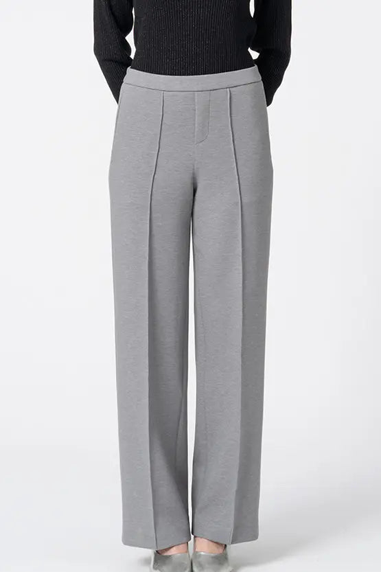 Marshmallow Tech: Straight Wide-Leg Pants