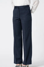 【Active Warm Pinstripe】Straight Pants