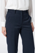 【Active Warm Pinstripe】Straight Pants
