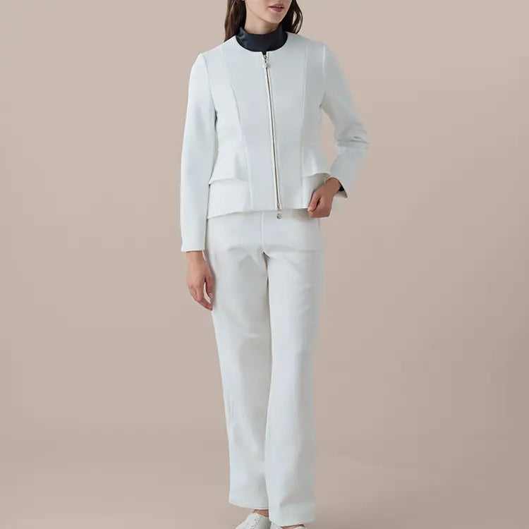 Create an elegant ensemble by pairing with matching jackets and hoodies from the same luxurious fabric—versatility meets sophistication in this essential piece.