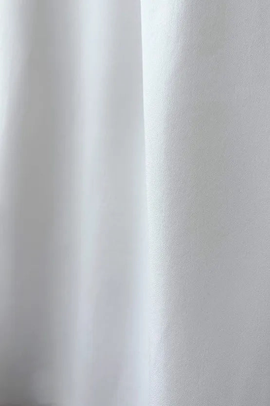 Authentic Oshima Tsumugi: Stretch Georgette Shirt with Bow Tie