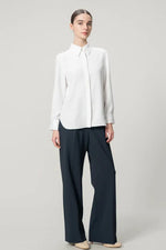 Stretch Georgette: Front Fly Shirt