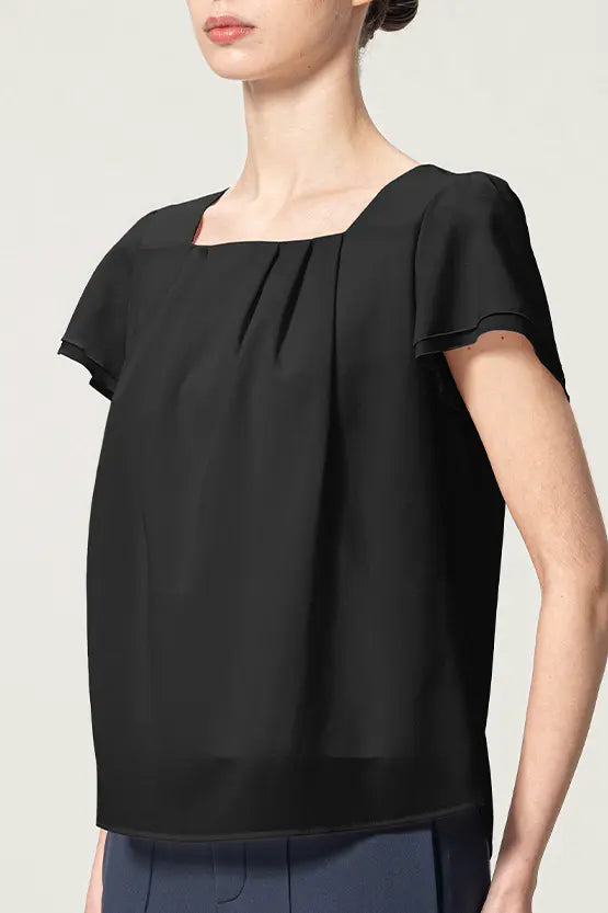 Refined T-shirt Series: Double-layered top
