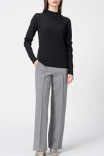 【Washable Wool Knit】High-Neck Top