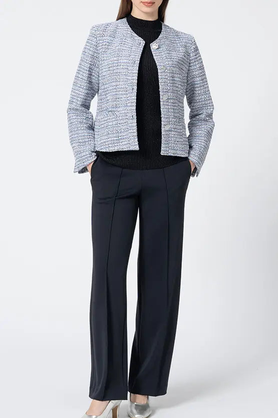 【Washable Wool Knit】High-Neck Top