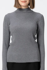 【Washable Wool Knit】High-Neck Top