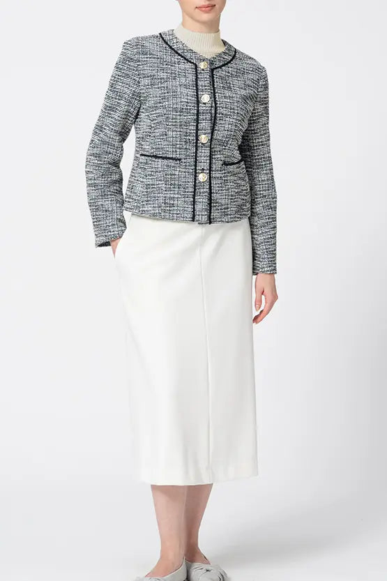 【Washable Wool Knit】High-Neck Top