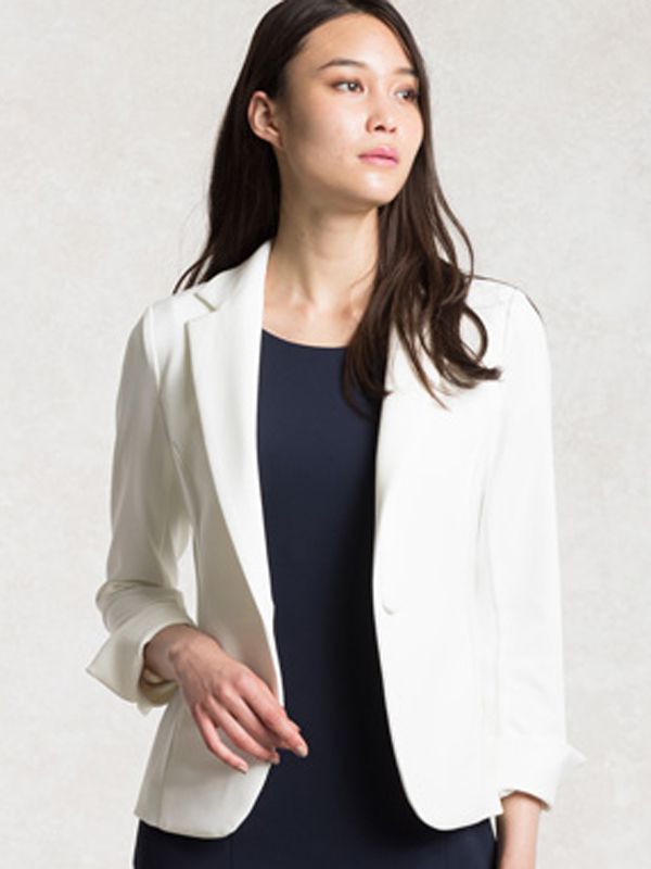 Shell White Tailored Jacket