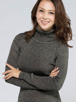 Charcoal Grey Turtleneck Knit