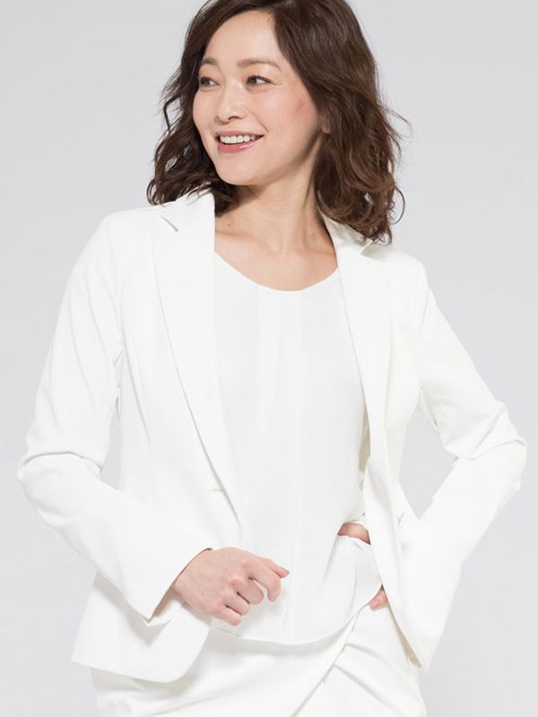 Shell White Tailored Jacket