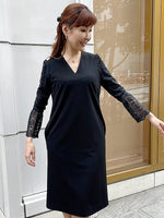 Space Material: Black Lace Sack Dress
