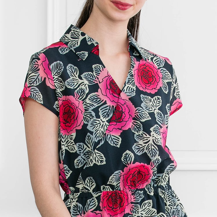 Inspired by modern visiting kimono
