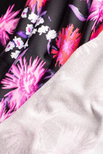 Black Pink Margaret Gather Dress